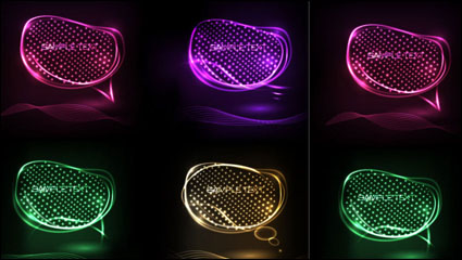 High icono luz deslumbrante textura 02 - Vector