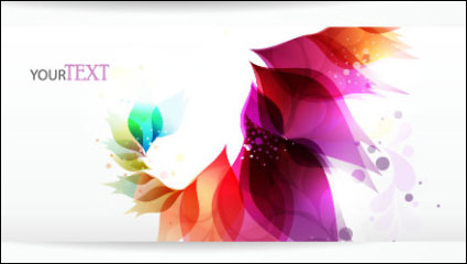 Tendencia dinmica bandera 01 - vector de material