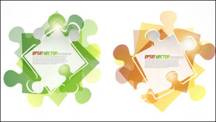 Moda rompecabezas 08 - vector de material