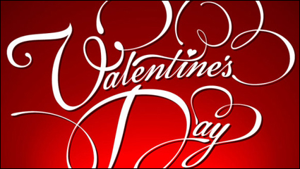 Valentine WordArt fondo 04 - vector de material