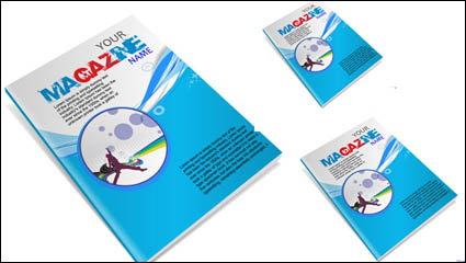 Portada del libro de la revista 03 - vector de material