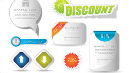 Tarjeta de marca exquisita 03 - vector de material
