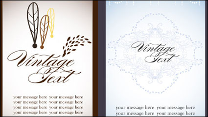 Tarjeta hermosa 02 - vector de material
