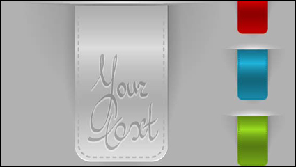 Etiquetas de la ropa 001 - vector de material