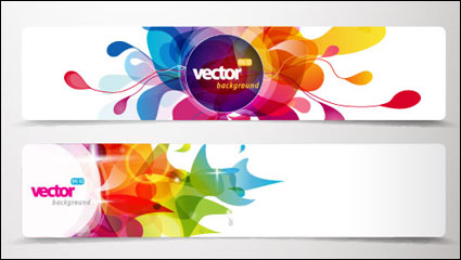 Modelo dinmico de 01 banner - vector de material