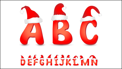 Navidad Ingls de fuente 06 - vector de material