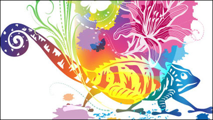 Brillante fondo ilustrador 03 - vector de material