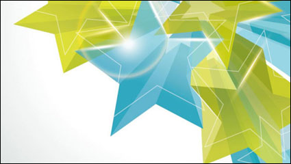 El pentagrama brillante dinmica 01 - vector de material