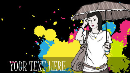 Moda belleza 02 - vector de material