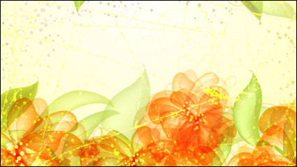 Flores de colores de fondo 05 - vector de material