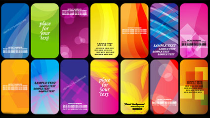 Los halos magnfico fondo de la tarjeta 02 - vector de material