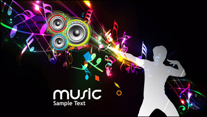 Brillante fondo dinmico 03 - vector de material