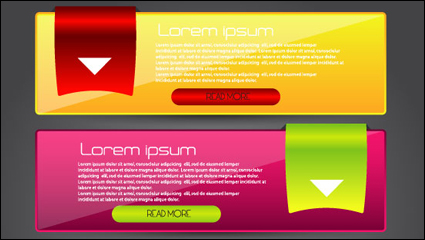 Moda Bandera del Web 03 - vector de material
