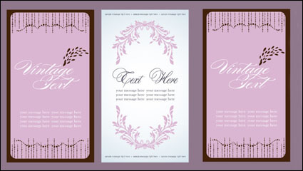 Hermosa tarjeta 01 - vector de material
