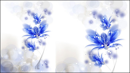 La tendencia de flores de fondo 04 - vector de material