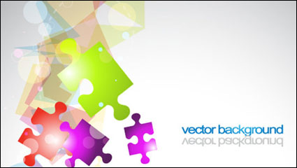 Moda rompecabezas 04 - vector de material