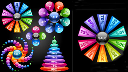 Coloridos grficos de 02 - vector de material