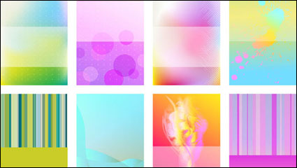 Brillante halo de fondo de la tarjeta 01 - vector de material