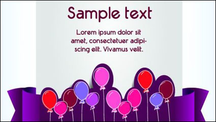 Estilo Clip texto de la plantilla vector -4 materiales