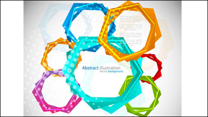 Moda crculo 04 - vector de material