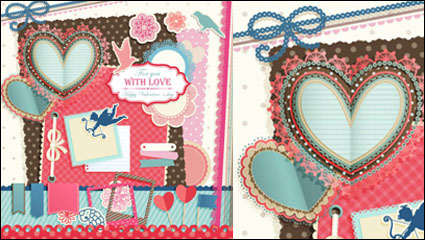 Valentine etiquetas - vector