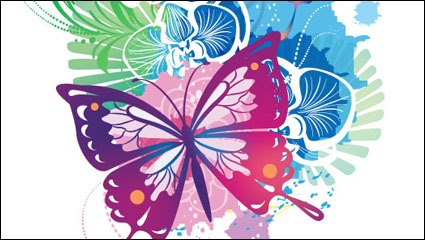Brillante fondo ilustrador 01 - vector de material
