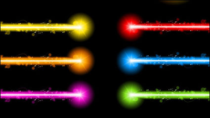 Magnficos efectos luminosos especiales 01 - vector de material