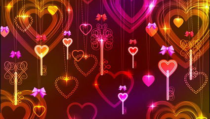 Valentine hermosa luz 03 - vector de material