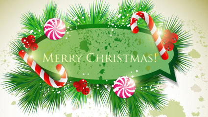 Tarjeta de Navidad - vector de material
