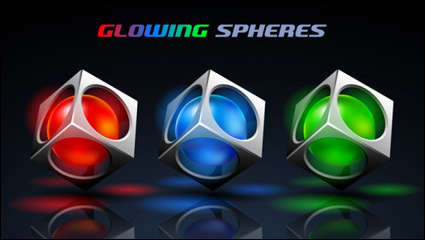 Los halos brillantes de fondo 01 - vector de material