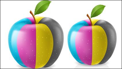 Los pigmentos de color de imagen 04 - vector de material