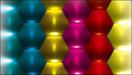 Brillante fondo tridimensional 03 - vector de material