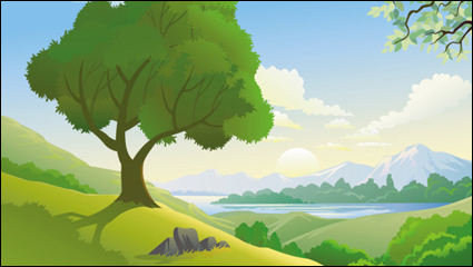 Hermosos paisajes 05 - vectoriales