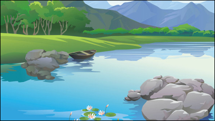 Hermosos paisajes 02 - vectoriales
