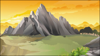Hermoso paisaje 01 - vector