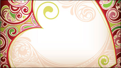 Forma de coraz frontera vector material -05