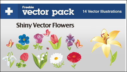 Hermosas flores - vector