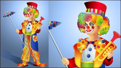 El ilustrador del payaso 03 - vector