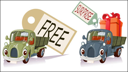 Cartoon coche de juguete 03 - vector