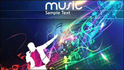 Brillante fondo dinmico 02 - vector de material