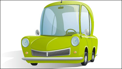 Ilustraciones de dibujos animados coches 01 - vector