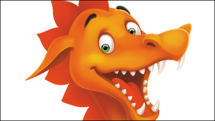 De dibujos animados Dragon Imagen 05 - vector