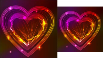 Valentine hermosa luz 02 - vector de material