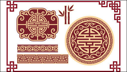 Ventana de rejas de Clsica patrn 03 - vector material