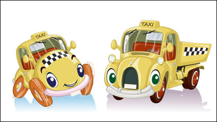 Caricatura del coche del juguete 02 - vector
