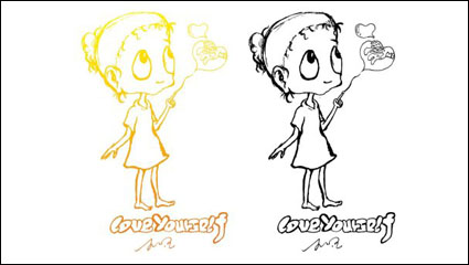 Mano del historieta personajes vector material