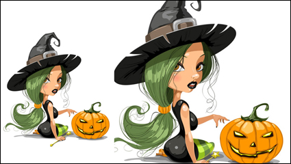 Cartoon imagen Belleza 04 - vector de material