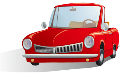 Cartoon automotriz ilustrador 03 - vector de material