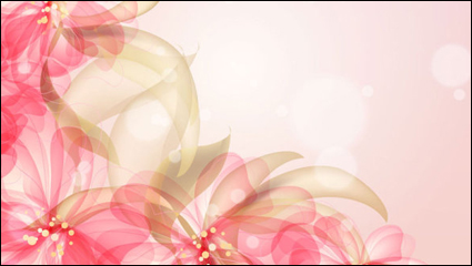 Flores de colores de fondo 03 - vector de material