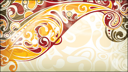 Retro patrn vector material -01